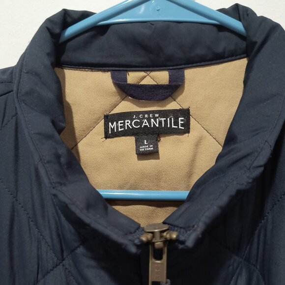 J. Crew Walker Blue Quilted Vest - L - Picture 2 of 5